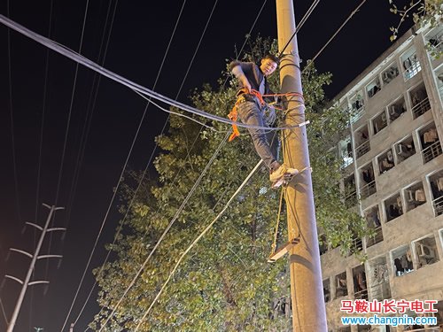 馬鞍山電工爬電線(xiàn)桿登桿高空作業(yè)